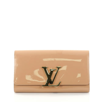 Louis Vuitton Louise Clutch Patent Long Neutral 2809801