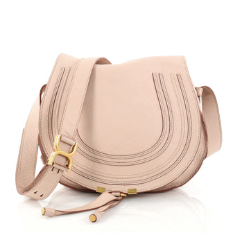 Chloe Marcie Crossbody Bag Leather Medium Pink 2810602