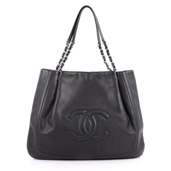 Chanel Timeless Chain Tote Caviar Large Black 2814301