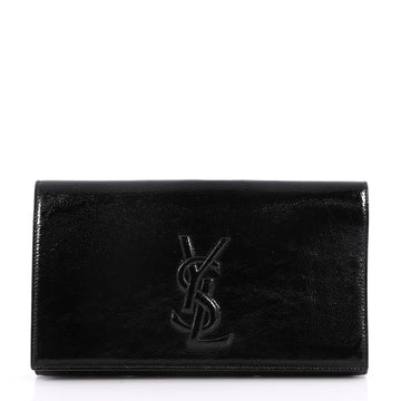 Saint Laurent Belle de Jour Clutch Leather Large Black 2814402