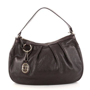 Gucci Sukey Hobo Guccissima Leather Medium Brown 2815601