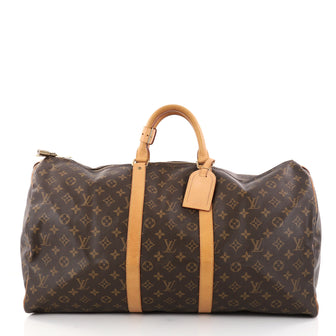 Louis Vuitton Keepall Bag Monogram Canvas 55 Brown 2818001