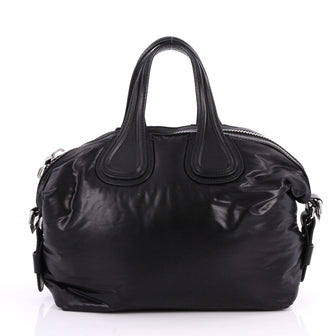 Givenchy Nightingale Satchel Faux Leather Small Black 2820601