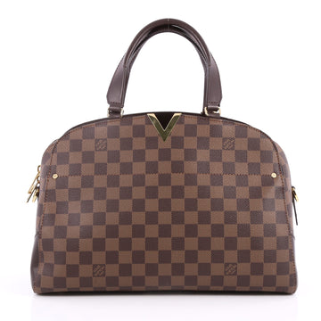 Louis Vuitton Kensington Bowling Bag Damier Brown 2821001
