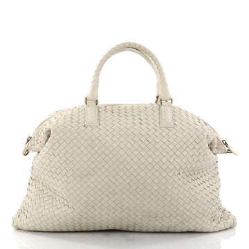 Bottega Veneta Convertible Satchel Intrecciato Nappa Maxi White 2821601