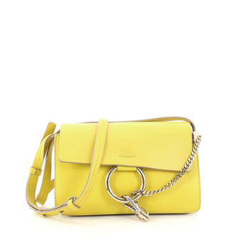 Chloe Faye Shoulder Bag Leather Small Yellow 2825424