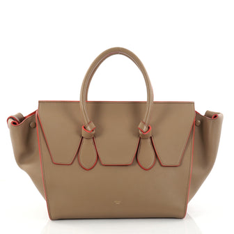 Celine Tie Knot Tote Smooth Leather Large Brown 2825901