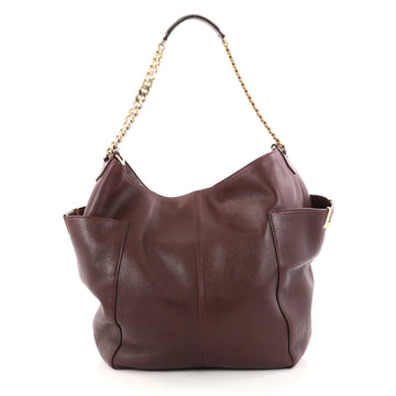 Jimmy Choo Anna Tote Leather Purple 2826701