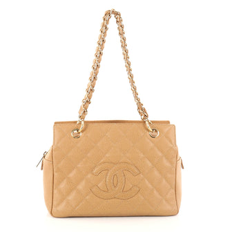 Chanel Petite Timeless Tote Quilted Caviar Brown 2828403
