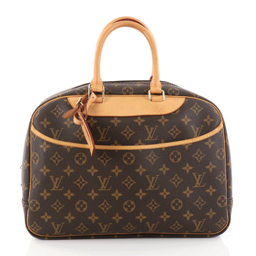 Louis Vuitton Deauville Handbag Monogram Canvas Brown 2829301