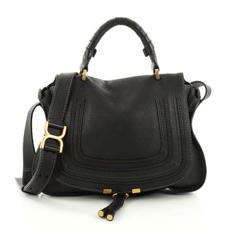 Chloe Marcie Top Handle Bag Leather Medium Black 2829304
