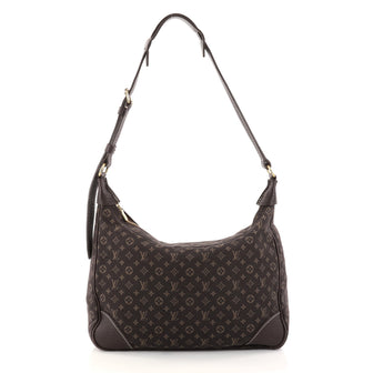 Louis Vuitton Boulogne Handbag Mini Lin Brown 2829401