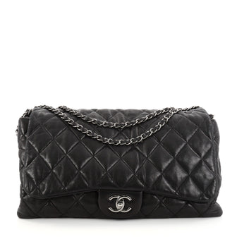 Chanel 3 Bag Quilted Lambskin Maxi Black 2829701