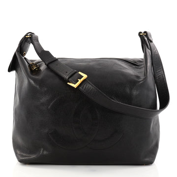 Chanel Vintage CC Hobo Caviar Large Black 2830202