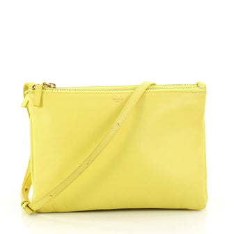 Celine Trio Crossbody Bag Leather Small Yellow 2830302