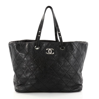 Chanel On The Road Shopping Tote Quilted Leather Large 2830502
