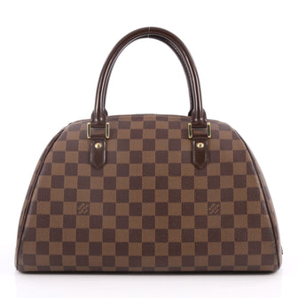 Louis Vuitton Ribera Handbag Damier MM Brown 2831601