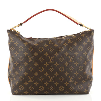 Louis Vuitton Sully Handbag Monogram Canvas PM Brown 2833201