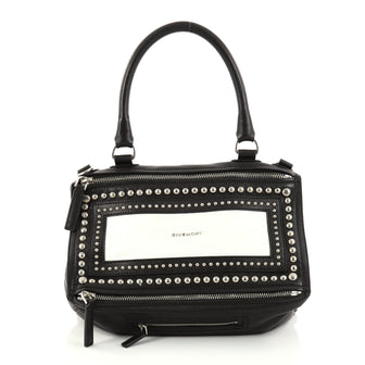 Givenchy Pandora Handbag Studded Leather Medium Black 2834103