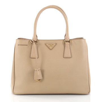Prada Gardener's Tote Saffiano Leather Medium Neutral 2835011