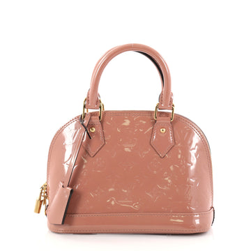 Louis Vuitton Alma Handbag Monogram Vernis BB Pink 2836901