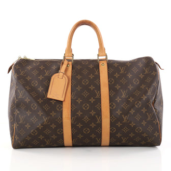 Louis Vuitton Keepall Bag Monogram Canvas 45 Brown 2837102