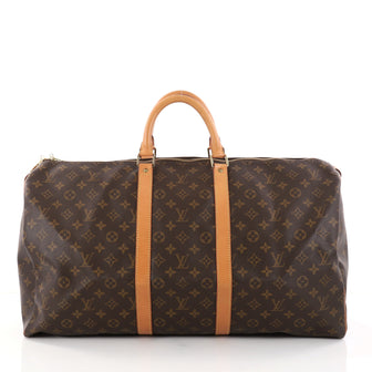 Louis Vuitton Keepall Bag Monogram Canvas 55 Brown 2837103