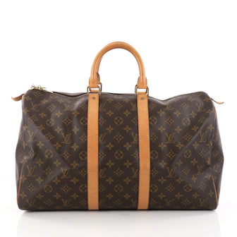 Louis Vuitton Keepall Bag Monogram Canvas 45 Brown 2837401