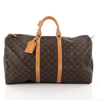 Louis Vuitton Keepall Bag Monogram Canvas 55 Brown 2838005