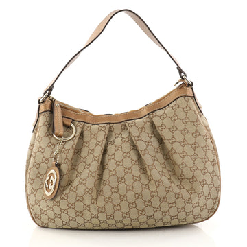 Gucci Sukey Hobo GG Canvas Medium Brown 2838101