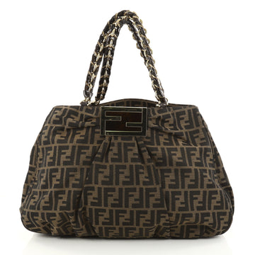 Fendi Mia Tote Zucca Canvas Large Brown 2838102