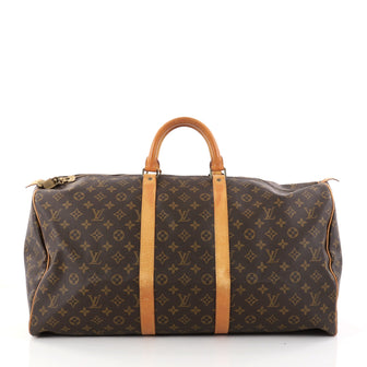 Louis Vuitton Keepall Bag Monogram Canvas 55 Brown 2838703