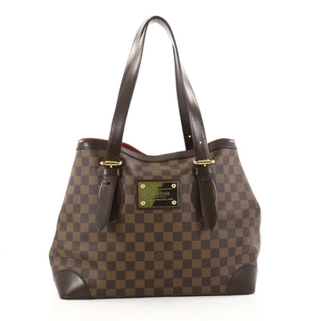 Louis Vuitton Hampstead Handbag Damier MM Brown 2841401