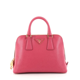 Prada Promenade Handbag Saffiano Leather Small Pink 2841603
