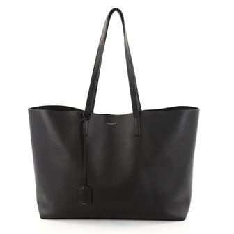 Saint Laurent Shopper Tote Leather Large Black 2841701