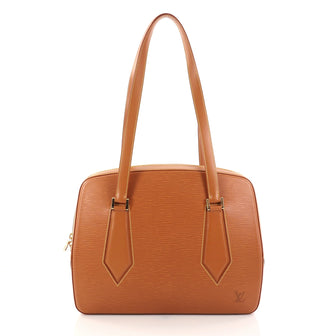 Louis Vuitton Voltaire Handbag Epi Leather Brown 2842601