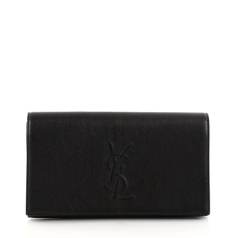 Saint Laurent Belle de Jour Clutch Leather Small Black 2844303