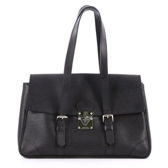 Louis Vuitton Segur Handbag Epi Leather MM Black 2844701
