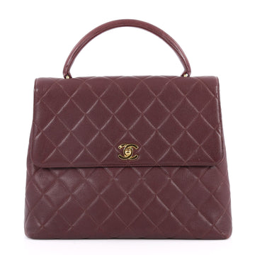 Chanel Vintage Classic Top Handle Flap Bag Quilted 2845104