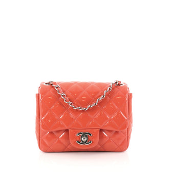 Chanel Square Classic Single Flap Bag Quilted Patent 2845601