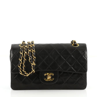 Chanel Vintage Classic Double Flap Bag Quilted Lambskin 2846401