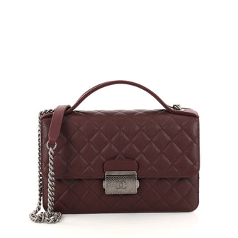 Chanel CC University Flap Bag Quilted Goatskin Medium 2846602