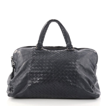 Bottega Veneta Leggero Satchel Intrecciato Nappa Medium Blue 2849701