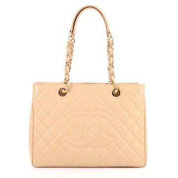 Chanel Grand Shopping Tote Quilted Caviar Neutral 2849801