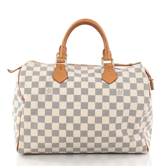 Louis Vuitton Speedy Handbag Damier 30 White 2849901