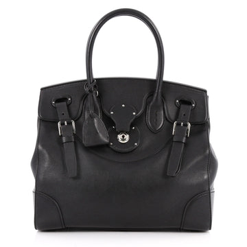 Ralph Lauren Collection Soft Ricky Handbag Leather 33 Black 2850401