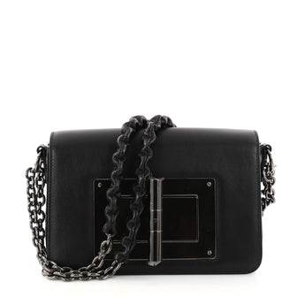 Tom Ford Natalia Chain Shoulder Bag Leather Small Black 2850801
