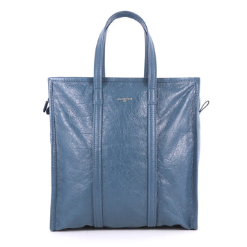 Balenciaga Bazar Tote Leather Medium Blue 2851002