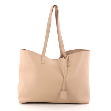 Saint Laurent Shopper Tote Leather Large Neutral 2851801