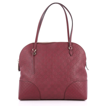 Gucci Bree Dome Tote Guccissima Leather Medium Red 2852702
